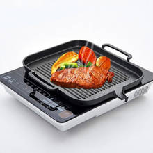 Induction Cooker Baking Tray Square Barbecue Tray Teppanyaki Smokeless Non-Stick Barbecue Pot Barbecue Supplies 2024 - buy cheap