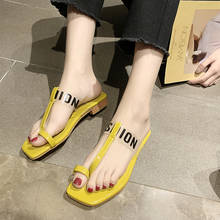 Chinelo alto transparente feminino, sapatos casuais de verão para mulheres, calçado feminino 2024 - compre barato