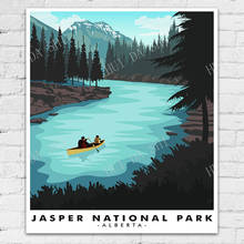 Póster de viaje de jaspe, Parque Nacional, Alberta 2024 - compra barato
