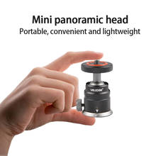 Mini cabezal esférico panorámico ajustable y giratorio de 360 grados totalmente de metal, adecuado para accesorios de trípode de cámara Micro SLR 2024 - compra barato