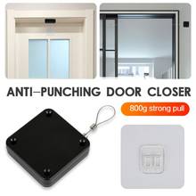 Hardware Hole-free Punch-free Automatic Sensor Door Closer Automatic Mounted Spring Adjustable Surface Door Quick Install 1M 2024 - buy cheap