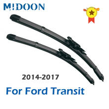 MIDOON Windshield Escovas De Borracha para Ford Transit Connect Ajuste Braços Pinch Tab 2014 2015 2016 2017 2024 - compre barato