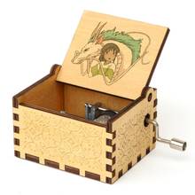 Tallada caja de música antigua, caja Musical 3D impresa, regalo de cumpleaños, regalo de Año Nuevo 2024 - compra barato