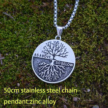 12pcs Norse viking yin yang as  above so below tree of life necklace amulet 2024 - buy cheap