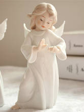 Creative Baby Angel Cute Girls Gift Ceramic Character Home Decor Accessories Living Room Miniature Figurines Fairy Garden 2024 - buy cheap