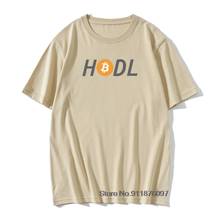HODL Bitcoin T Shirts Cryptocurrency Crypto Btc Blockchain Men's Printed Tshirt Cotton O Neck Christmas Tee Shirt Adult T-Shirt 2024 - buy cheap