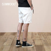 SIMWOOD 2022 летние новые белые джинсовые шорты большого размера, мужские повседневные шорты с несколькими карманами, 100% хлопковые джинсы размера плюс, одежда размера 2024 - купить недорого