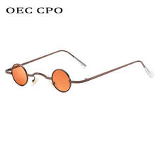 OEC CPO-gafas de sol clásicas para hombre, lentes de sol clásicas de Metal con montura pequeña, Retro, color marrón, UV400 2024 - compra barato