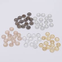 200 Pcs/Bag 7mm 9mm Flower Bead End Caps Gold Bead Caps For Jewelry Making DIY Bracelet Earrings Accessories Findings 2024 - buy cheap