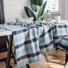 Mantel rectangular de algodón y lino para el hogar, hotel, restaurante, cubierta de mesa, escritorio de comedor 2024 - compra barato