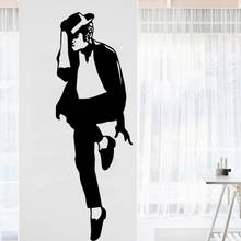 Наклейки на стену Майкл Джексон, виниловые съемные Декорации для детских комнат, декорации, настенные фрески 2024 - купить недорого