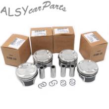 Ea211 4 pçs 1.4t conjunto de pistão 74.5mm pin19mm 04e107065ed para audi a4 a5 q3 s5 vw scirocco golf jetta tiguan skoda assento 04e107065hm 2024 - compre barato