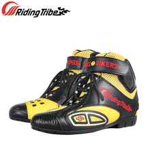 Riding Tribe Мужская и женская мотоциклетная обувь для мотокросса, гоночная обувь для внедорожных гонок, противоскользящая обувь, защита для ног A016 2024 - купить недорого