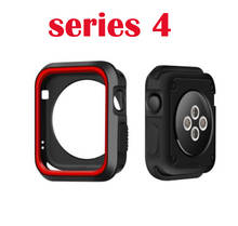 38mm 42 for iwatch 3 2 1 Sports Silicone Frame Soft Rubber Full Protective Case For Apple Watch cover SE series 6 5 4 40mm 44mm 2024 - buy cheap