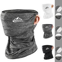 30# Motorcycle Cycling Dust-proof Face Scarf Bandanas Outdoor Sport Thin Neck Gaiter Scarf With Mask Filter Бандана На Голову 2024 - buy cheap