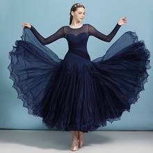 H2583 mulheres adulto moderno vestido de dança de salão diamante desempenho trajes padrão nacional feminino dança mostrar grande swing wear 2024 - compre barato