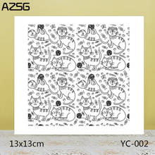 ZhuoAng A group of cats Clear Stamps For DIY Scrapbooking/Card Making Decorative Silicon Stamp Crafts 2024 - buy cheap