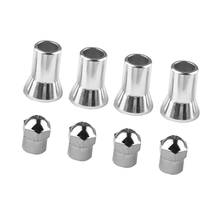 8PCS Car Truck Chromed Plastic TPMS Tire Valve Stem Caps and Sleeve Cover 2024 - buy cheap