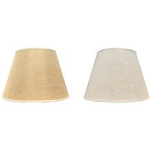 HOT-Table Lamp Lampshade Accessories E27 Linen Bedside Lamp Wall Lamp Floor Lamp Shade Cloth Lower Diameter 30cm 2024 - buy cheap