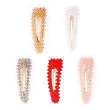 1PC Women Bling Crystal Rhinestone Snap Barrette Hairpin Girl Gold Color Metal Hair Clip Headwear Hair Styling Tools Accessories 2024 - buy cheap