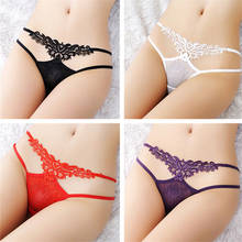 Ropa interior Sexy Porno para mujer, bragas de encaje, Tanga erótico, bragas transparentes 2024 - compra barato