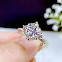 CoLife-anillo de compromiso clásico de moissanita para mujer, joyería de 7mm, 2CT, Color D, anillo de moissanita de plata 925 2024 - compra barato