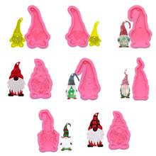 Santa Keychain Epoxy Resin Mold Christmas Pendant Silicone Mould DIY Crafts Jewelry Making Tool 2024 - buy cheap
