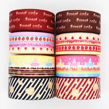 50 Yards 1'' 25MM Fruits/Cake Printed Grosgrain Ribbons For Hair Bows DIY Handmade Materials Y19121801 2024 - buy cheap