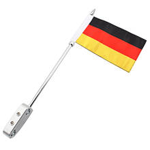 Moto Luggage Rack German Flag Pole Metal Mast For Touring Glide Road King FLHTC FLHTCU FLHT With Twin Rail Saddlebag Guard 2024 - buy cheap