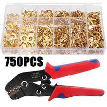750PCS M3-M10Ring Lugs Ring Eyes Set 2.8/4.8/6.3mm Crimp Terminals Seal Electrical Wire Connectors Crimp Connector SN48B Plier 2024 - buy cheap