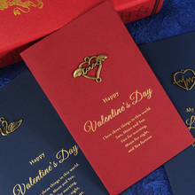Regalo romántico de amor para novia, novio, tarjeta vintage con sobre, recuerdo de fiesta, regalo del Día de San Valentín 2024 - compra barato