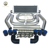 Universale Turbo Intercooler 27X7X2.5 "2.5" di Ingresso Uscita  Alluminio e Pinna 2.5 "turbina tubo in alluminio piping kit 2024 - buy cheap