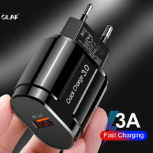 OLAF 18 Вт QC 3,0 USB зарядное устройство настенное зарядное устройство ЕС США Великобритания Быстрая зарядка 4,0 3,0 Быстрая зарядка для телефона ад... 2024 - купить недорого