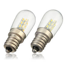 Lâmpada de luz de vidro e12 2w, lâmpada 3014 smd 24 led quente/branca 220v para máquina de costura, geladeira, dropshipping 2024 - compre barato