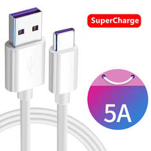 Cabo de recarga rápida usb tipo c 5a, para huawei lite pro, cabo de carregamento usb para p20 p20 2024 - compre barato