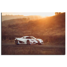 Koenigsegg agera pôster arte de parede veículo, pinturas de tela impressas para decoração da sala de estar 2024 - compre barato