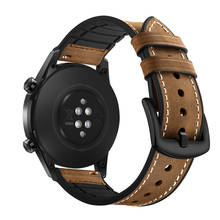 Correa para Samsung Galaxy Watch3 active 2 42/46mm Gear S2/S3 Huawei Watch GT2, pulsera de cuero de silicona, Loop Amazfit GTR, 20mm, 22mm 2024 - compra barato