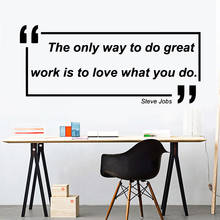 Inspiring Steve Jobs Quotes Self Adhesive Wallpaper Vinyl Deacls For Office Room Wall Stickers Art Decor Wall Decal muursticker 2024 - buy cheap