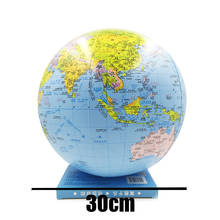 30 см надувной глобус мир Земля Карта океана мяч Развивающие принадлежности для обучения по географии обучающий пляжный мяч для детей 2024 - купить недорого