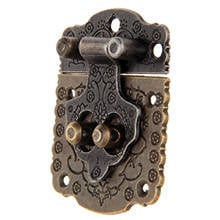 1PC 53*41mm Antique Bronze Box Latch Hasp Retro Vintage Decorative Latch Wooden Jewelry Box Hasp Pad Chest Lock 2024 - buy cheap