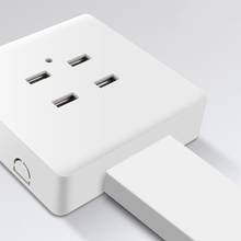 2/4 портов USB электрическая розетка настенная зарядная станция адаптер питания 2024 - купить недорого