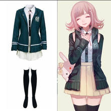 Danganronpa 2: adeus desespero chiaki nanami cosplay jaqueta escola uniforme mulher vestido camisa roupa trajes anime 2024 - compre barato