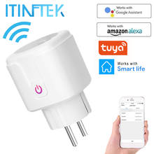 WiFi Smart Plug EU US UK Adaptor Voice Control Power Energy Monitor Outlet Timer Socket for Alexa Google Home Tuya Smartlife App 2024 - купить недорого