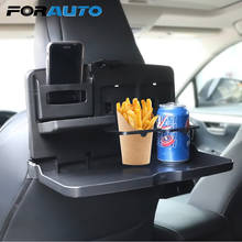 FORAUTO Dining Table Drink Holder Backseat Cup Holder Car Styling Car Interior Storage Shelf Car Folding Food Cup Tray 2024 - buy cheap