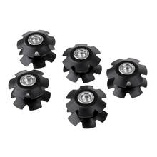 5Pcs Bike Ahead Headset Star Nuts - Black Fangled Nut Cycling Fork Steertubes Star Fangled Nuts 2024 - buy cheap