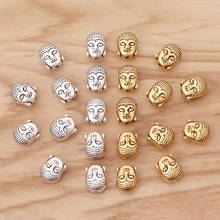 20 Pieces 3D Buddha Head Spacer Beads Charms for Bracelet Necklace Jewellery Making Findings 11x9x8mm 2024 - buy cheap