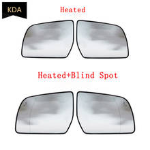 Left Right Heated Blind Spot Warning Wing Rear Mirror Glass For Ford EVEREST 2016 2017 2018 2019 2020 RANGER Pickup 2012-2018 2024 - buy cheap