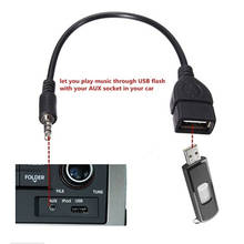 Adaptador convertidor OTG hembra de 3,5mm A USB 2,0, Adaptador de Audio AUX Jack A USB 2,0 tipo A, OTG hembra, venta al por mayor, 1 ud. 2024 - compra barato