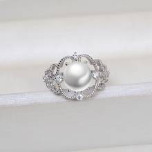 MeiBaPJ 100% Настоящее серебро 925 пробы роскошное кольцо натуральный пресноводный жемчуг индивидуальное кольцо для женщин прекрасное очаровательное ювелирное изделие 2024 - купить недорого