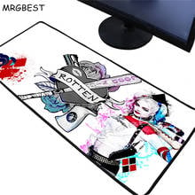 MRGBEST Joker Blue Hair Girl Anime Mouse Pad Large Rubber Non-slip Computer Lockedge Gamer XXL Pc Keyboard Desk Mat for Csgo Xxl 2024 - buy cheap